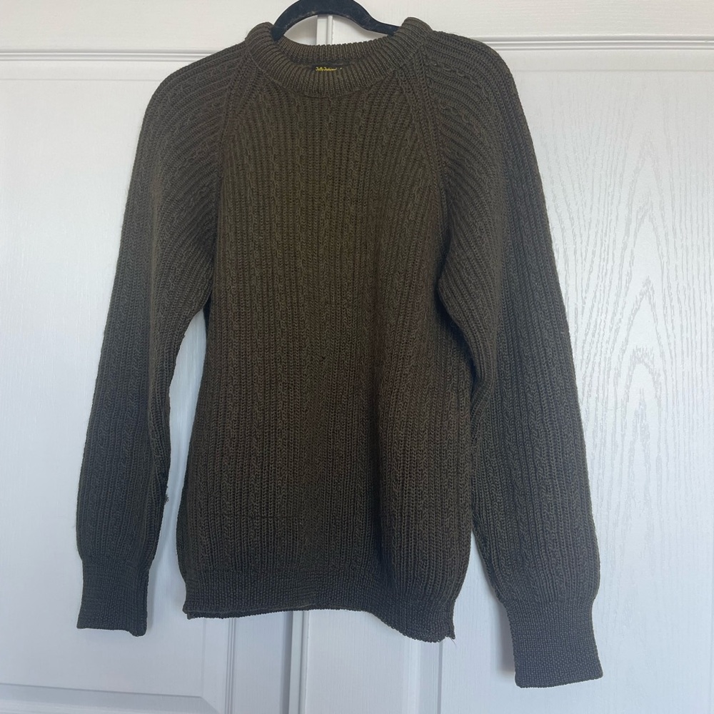 Olive Green Wool Sweater